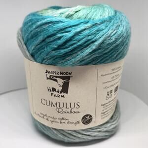 Juniper Moon Farm Cumulus Rainbow Yarn, Crystal Cove